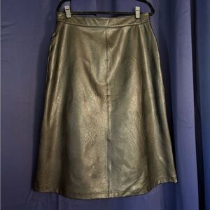 Spanx faux leather like midi skirt size xlarge XL